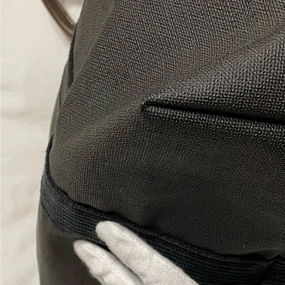 Dunhill Authentic Vintage Brown and Black Canvas Travel Bag